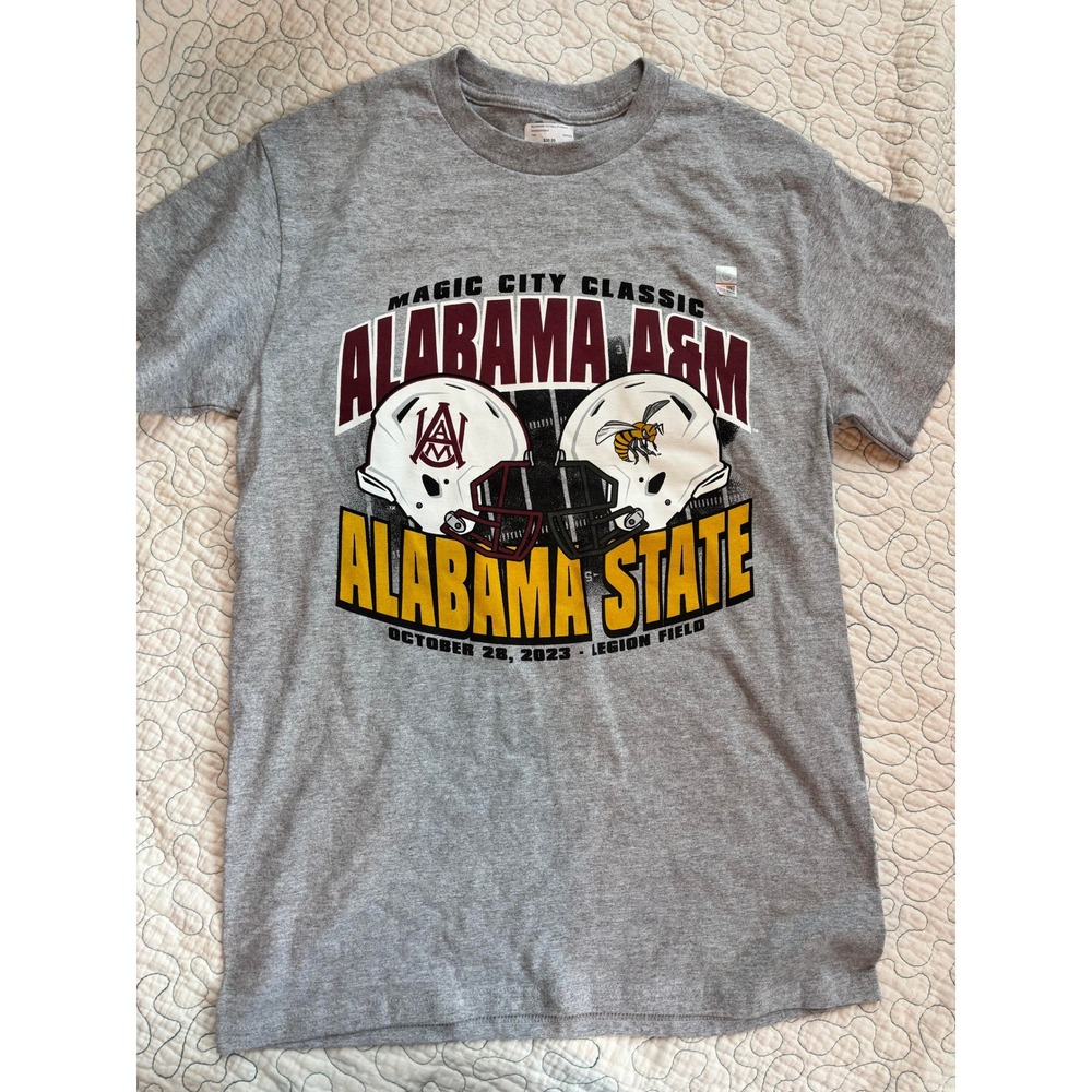 Magic City Classic 2023 Alabama A&M Alabama State HBCU‎ Football Tee Mens Small